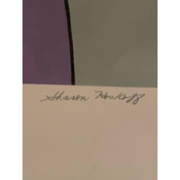 PATRICK NAGEL 1980 ART WORK FRAMED DENISE 7/200 33’by 47’ SIGNED COLLECTIBLE - Picture 8 of 9